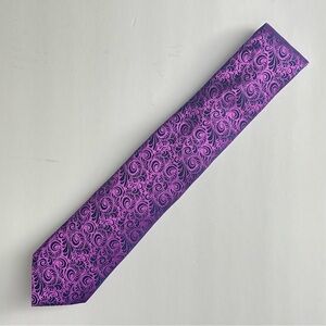 ETON Paisley Tie - Purple / Navy